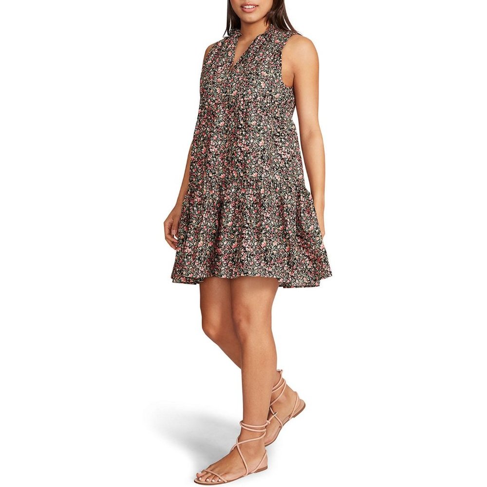 BB Dakota by Steve Madden $79 Sleeveless Tiered Floral Dress NEW WITH TAGS